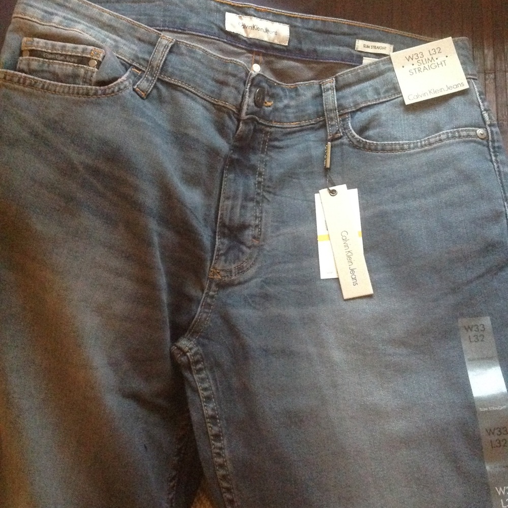 Calvin Klein slim straight jeans
